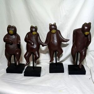 Vintage, Japanese dancing bear figurines, book ends